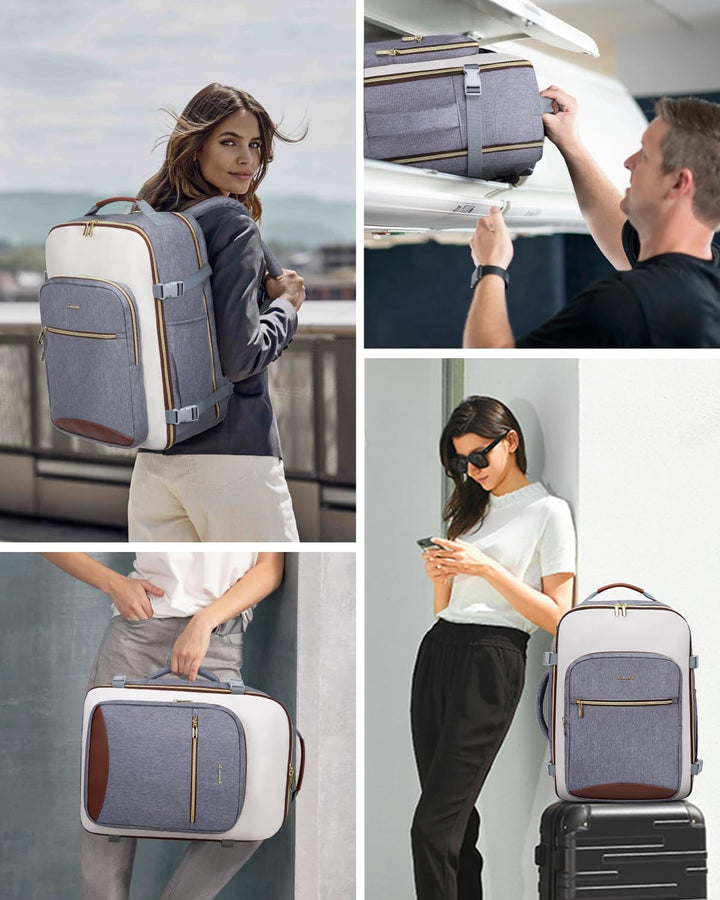 LOVEVOOK Mochila de viaje de 50 litros para mujeres y hombres, equi...