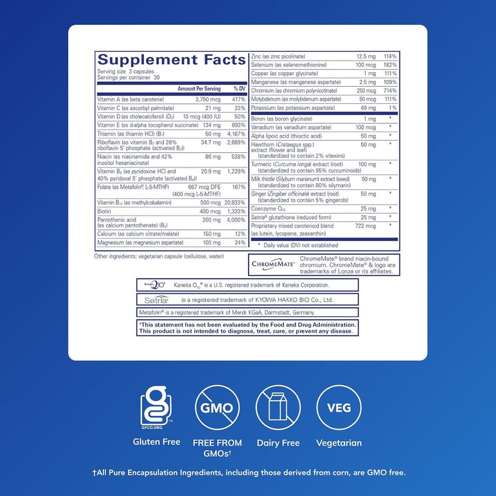 Pure Encapsulations UltraNutrient - Minerales y Multivitaminas - Ap...