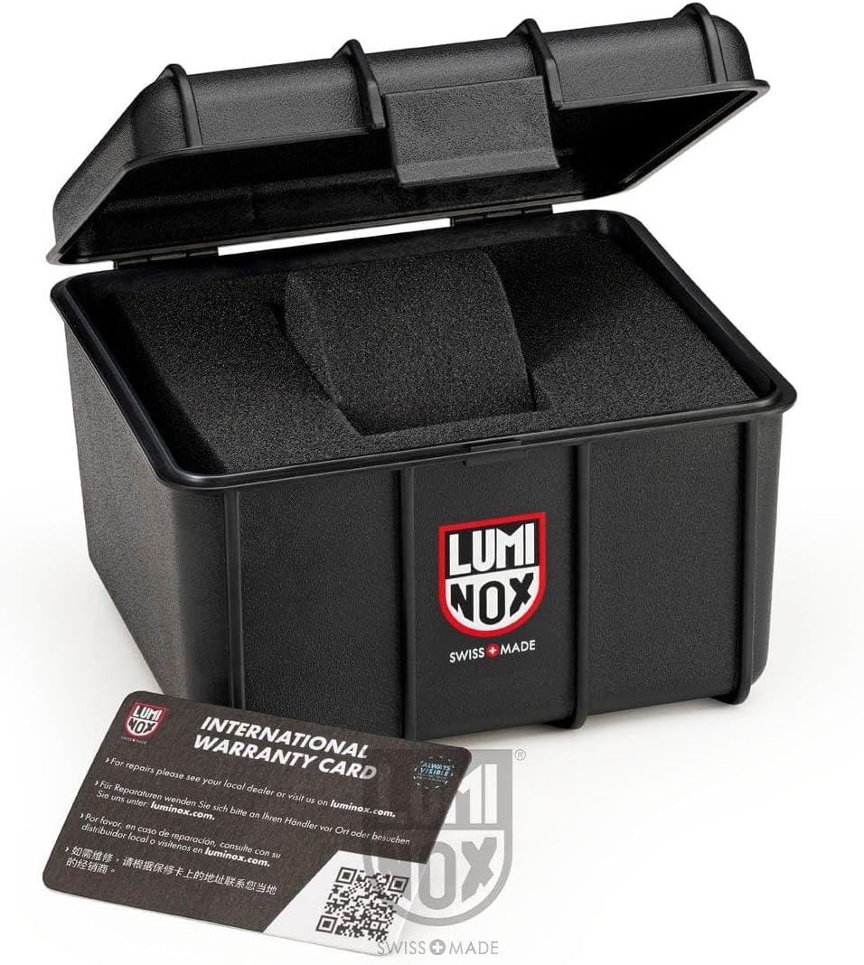 Luminox Navy Seal Cronógrafo Reloj para hombre 1.772 in Serie 3580/3590 Cronógrafo militar CARBONOX™ Reloj de cuarzo suizo 200M impermeable auto luminoso