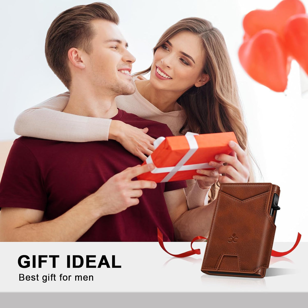 Cartera SEMORID para hombres con soporte para tarjetas de crédito d...