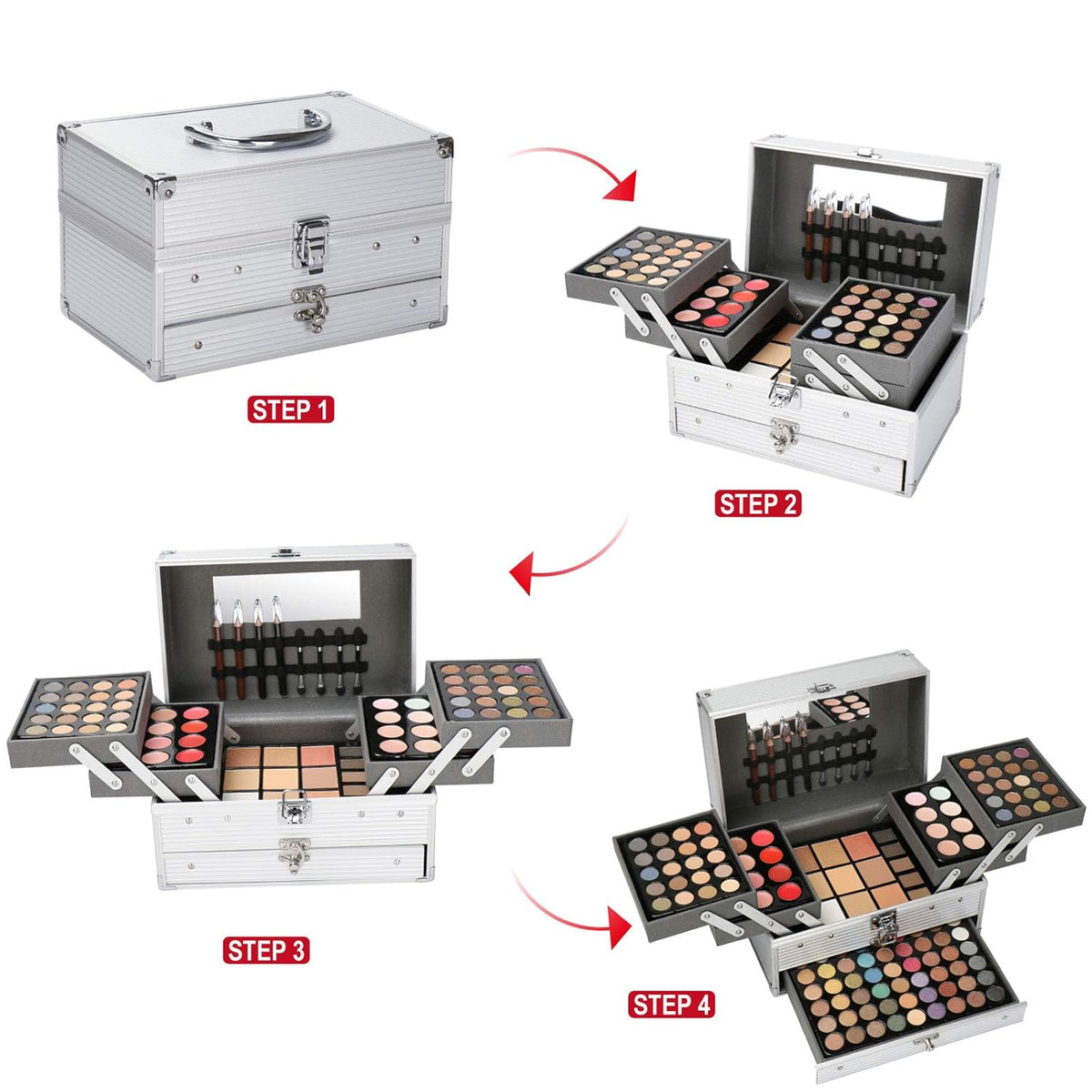 Joyeee Juego de regalo de maquillaje todo en uno, kit completo de m...
