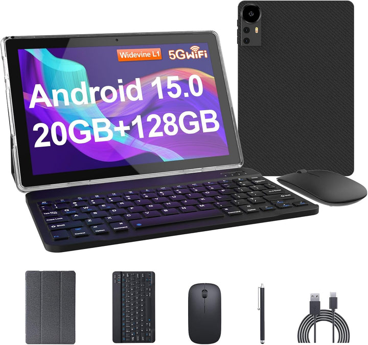 Nyxolaria Tableta de 10.1 Pulgadas Android 15.0, RAM 20GB (4+16Expa...