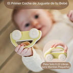 Moonkie - Autos de juguete de silicona de grado alimenticio para bebés y niños pequeños, juguetes para bebés de 6 a 12 meses, juguetes para bebés de diseño hueco, regalos de cumpleaños para niños y