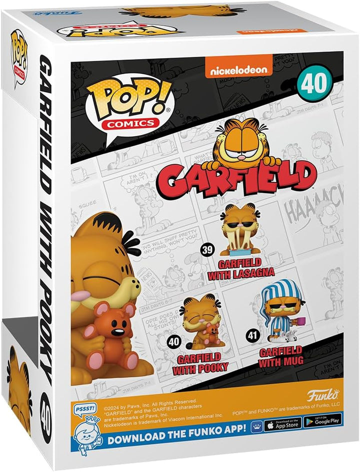 Funko POP! Comics: Garfield \u2013 Garfield con Pooky - Figura de V...