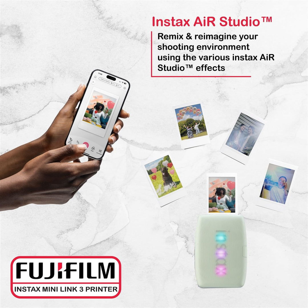 Fujifilm Instax Mini Link 3 - Paquete de impresora Instax Mini Film...