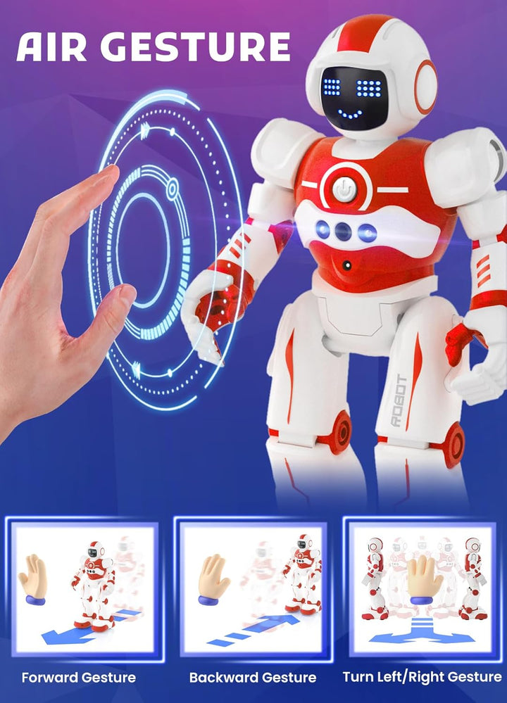 EduCuties Juguetes robot para niños, control remoto programable, ju...