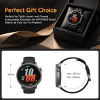 Reloj inteligente R5G Plus con GPS, llamadas Bluetooth, diseño impermeable, caras personalizadas, más de 110 modos deportivos, seguimiento diario de la salud, información del sueño, brújula, barómetro