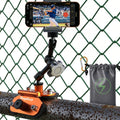 Soporte magnético para cámara para kit de transmisión Gamechanger - Soporte de valla doble de 1/4 pulgadas compatible con Mevo Start, GoPro, iPhone y cámaras de acción, perfecto para campo