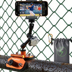 Soporte magnético para cámara para kit de transmisión Gamechanger - Soporte de valla doble de 1/4 pulgadas compatible con Mevo Start, GoPro, iPhone y cámaras de acción, perfecto para campo