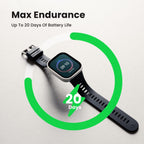 Amazfit Reloj inteligente Bip Max, pantalla AMOLED de 2.07", GPS, iOS