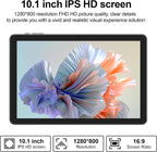 Tableta de 10.1 Pulgadas Android 15.0, RAM 20GB (4+16Expand)+ROM 128GB, Batería de 6000mAh, Negro
