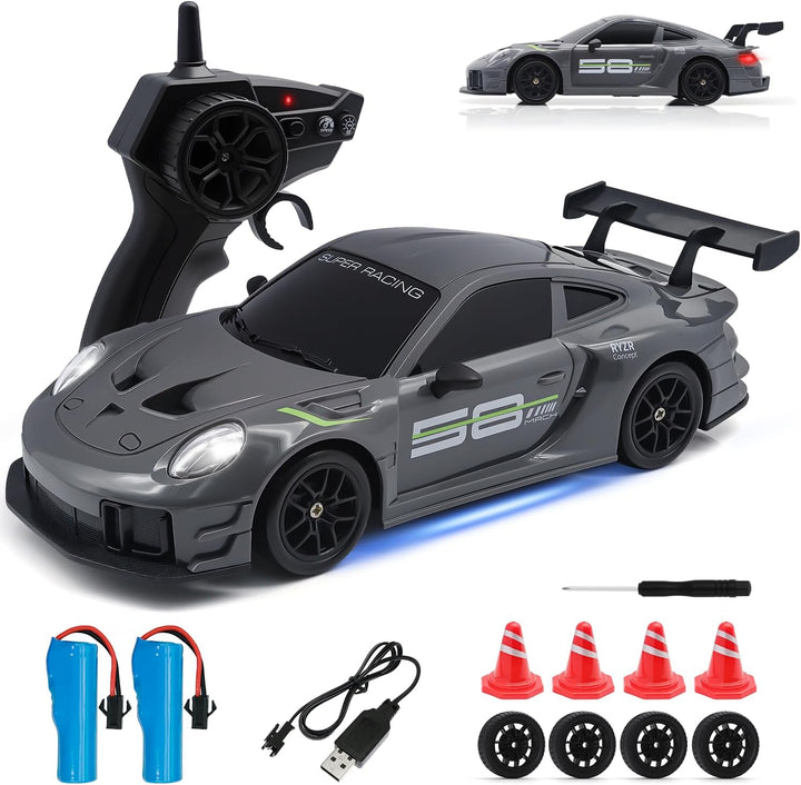 Aka Supaku Coche de deriva a control remoto, 1:24 4WD, vehículo con...