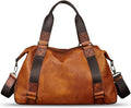 Bolso de mensajero de cuero genuino para hombre, bolso cruzado con asa superior, bolsa para laptop, maletín de negocios de viaje vintage