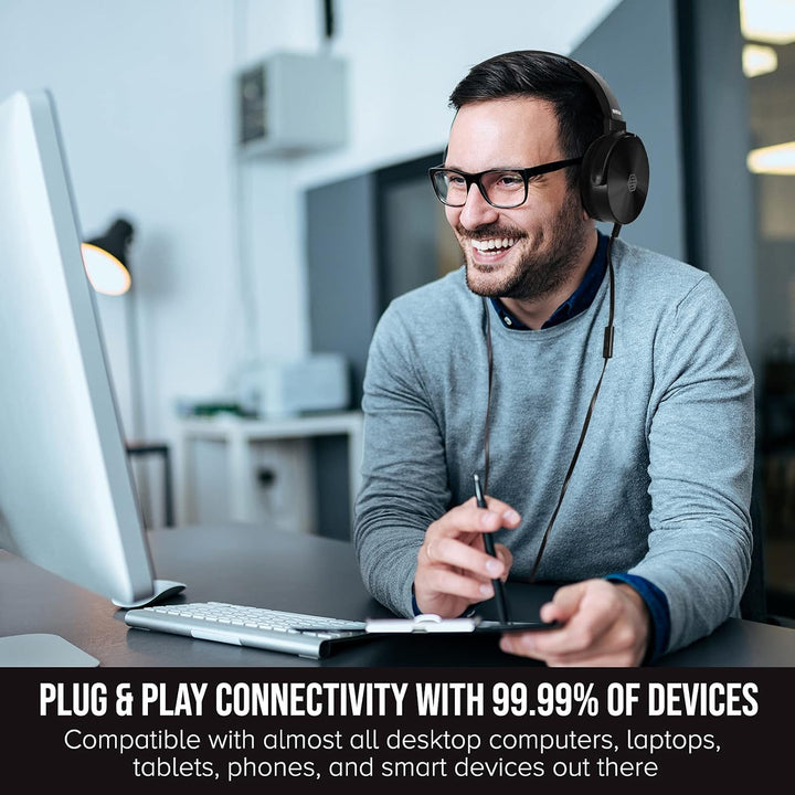 Sonitum Juego de auriculares y micrófono de alta calidad para el au...