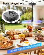 Edvision Fly Fans para mesas, ventilador de alimentos recargable de...