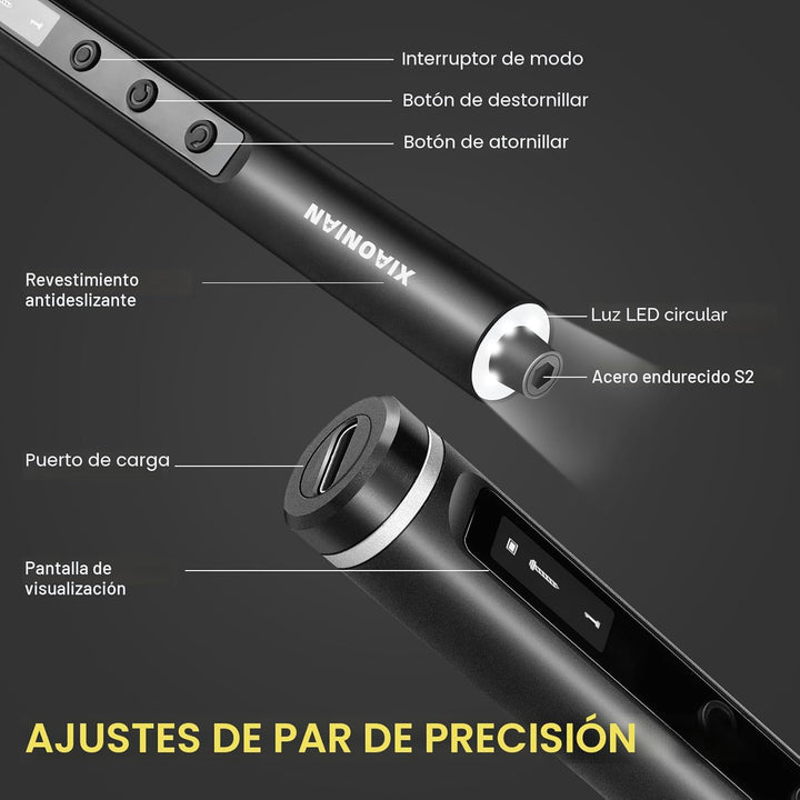 Juego de destornilladores eléctricos de precisión de 3.7 V, mini de...