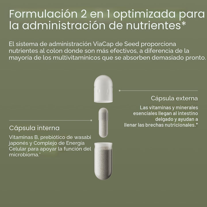 Seed DM-02 Multivitamínico diario \u2013 Vitaminas y minerales esen...