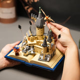 Juego de construcción de libro de castillo compatible con
