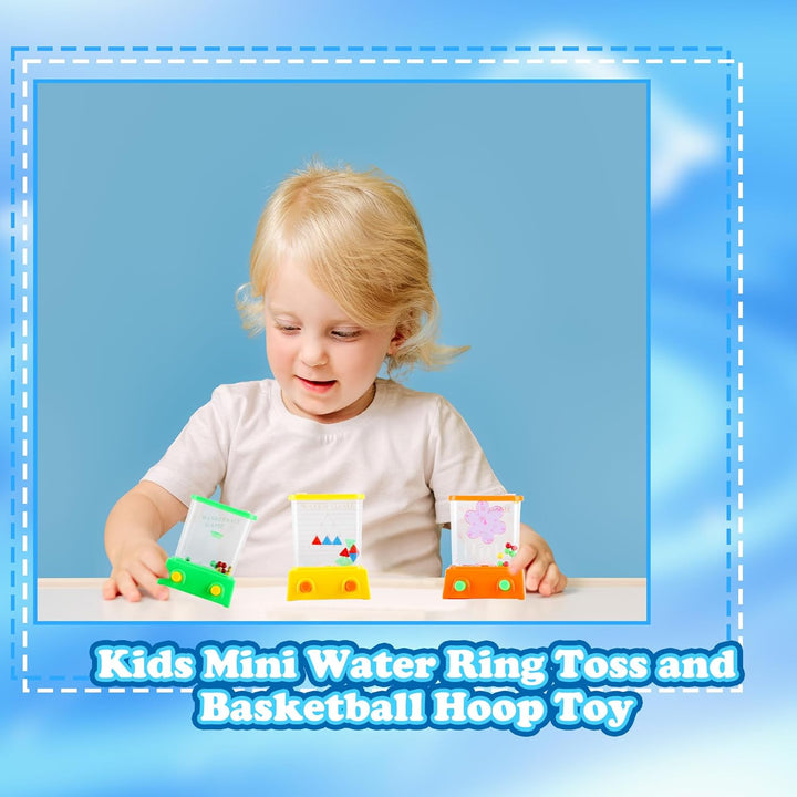Rcanedny Paquete de 18 juegos de agua de mano, juego de anillo de l...