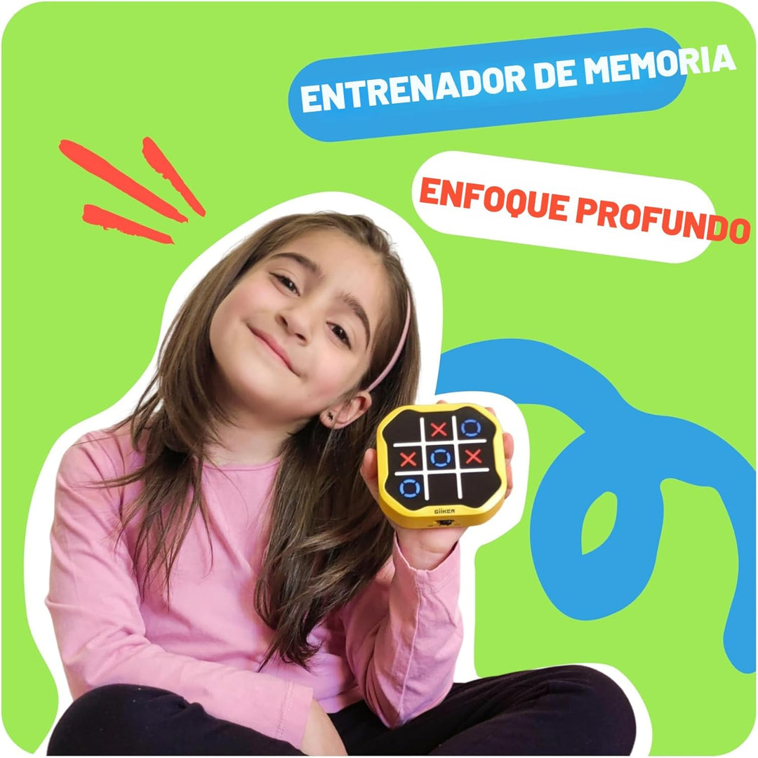 GiiKER Juego Tic Tac Toe Bolt, Juegos de Mano Originales 3 en 1, Ju...