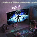 Hikers Monitor curvo para juegos de 27 pulgadas 240Hz, monitor de c...