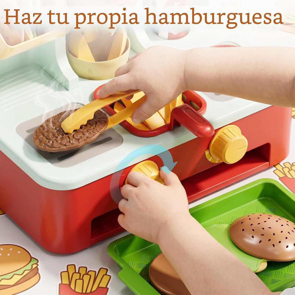 Lehoo Castle Juego de comida de juego para la cocina de los niños, juego de