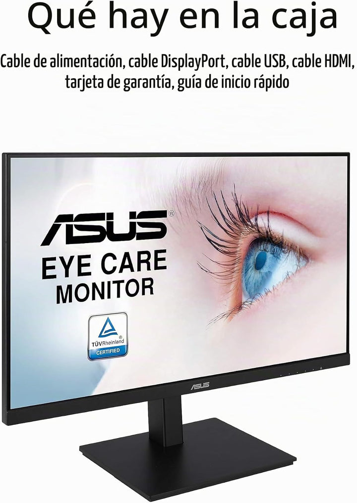 ASUS VA27DQSB Monitor de 27 pulgadas, 1080P Full HD, 75Hz, IPS, sin...