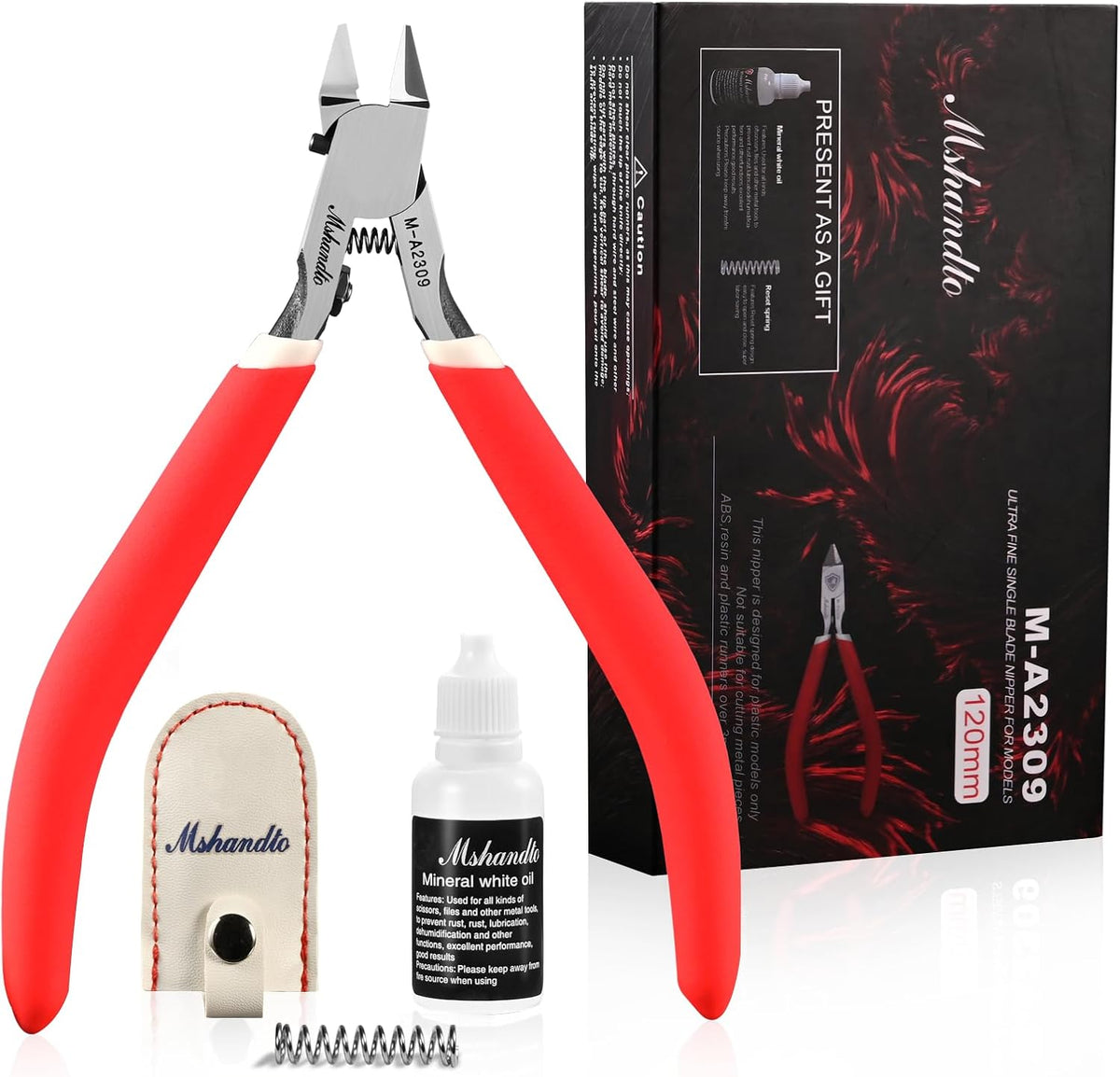 Pinzas modelo 4.8" Ultra delgadas de una sola hoja, pinzas Gundam, pinzas de corte de plástico para maquetas, pinzas para kit de modelo para construcción de modelos de plástico Gunpla, pinza