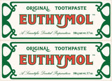 EUTHYMOL Pasta de dientes rosa original (3.7 onzas líquidas x 2 uni...