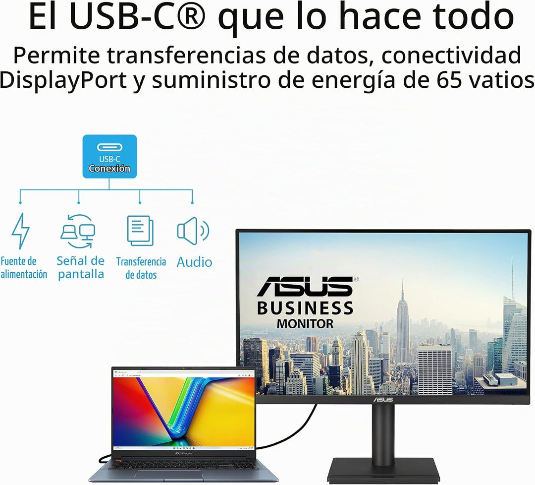 ASUS Monitor de negocios 4K de 27" (VA27UCPS) - UHD (3840 x 216...