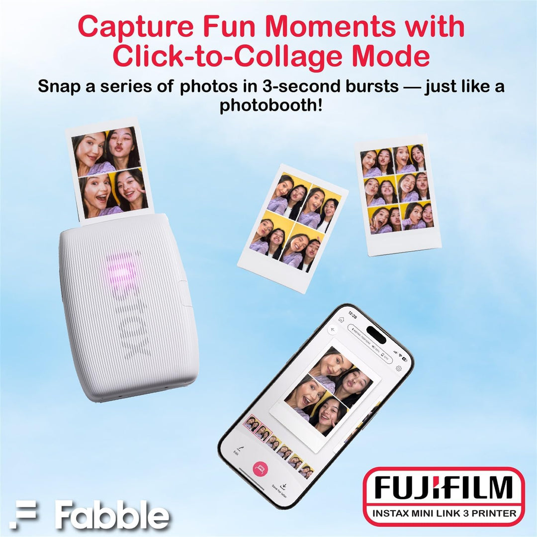 Fujifilm Instax Mini Link 3 Impresora para smartphone - Paquete de...