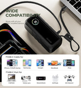 Dexnor Cargador portátil 3 en 1, banco de energía de 15,000 mAh 65...