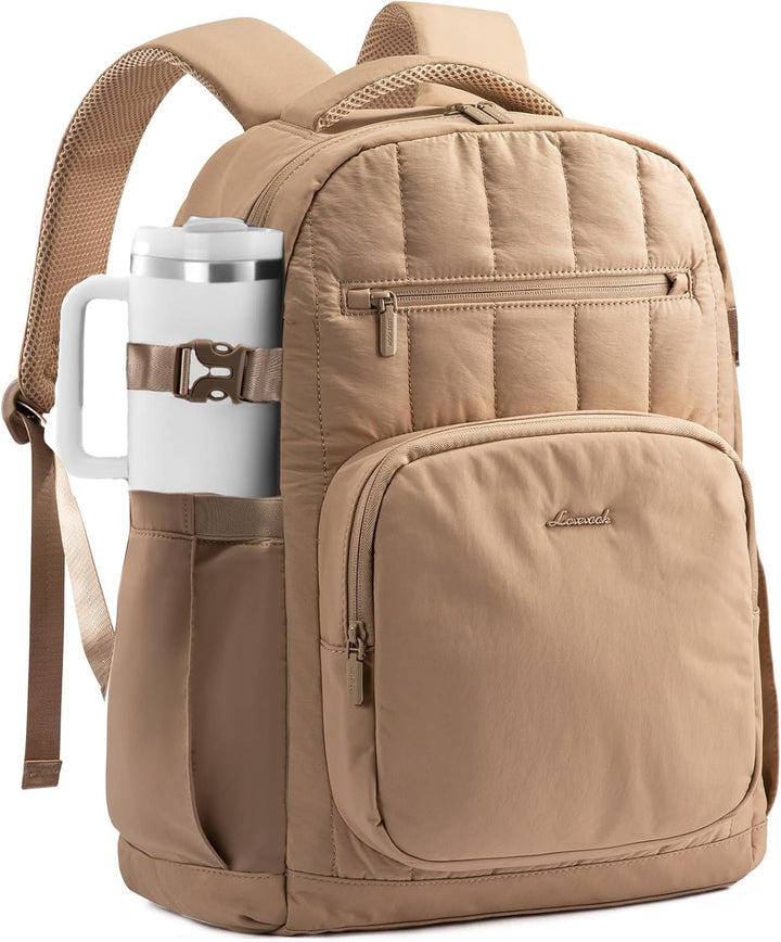 LOVEVOOK Mochila para laptop para mujer con bolsillo gigante para v...