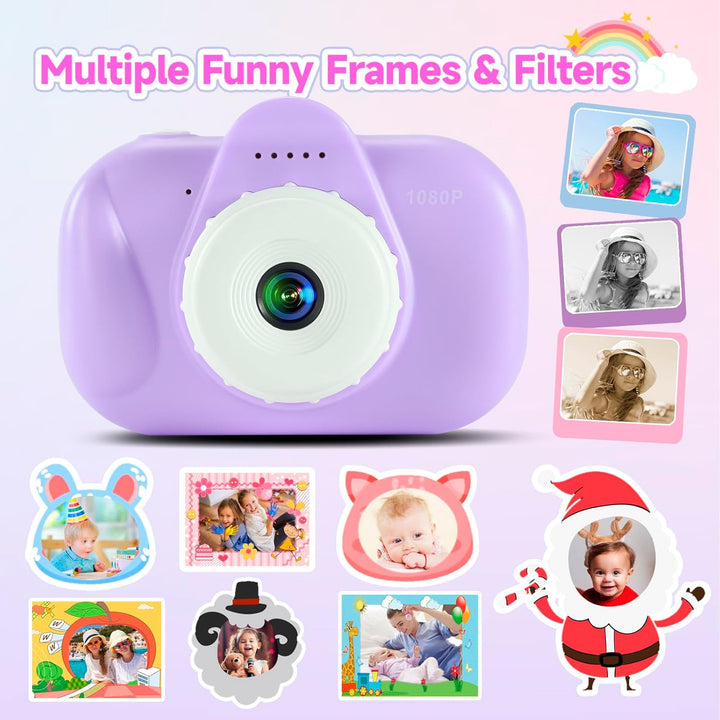 YEEHAO Cámara digital de 32 MP con lente dual para niños de 3, 4, 5...