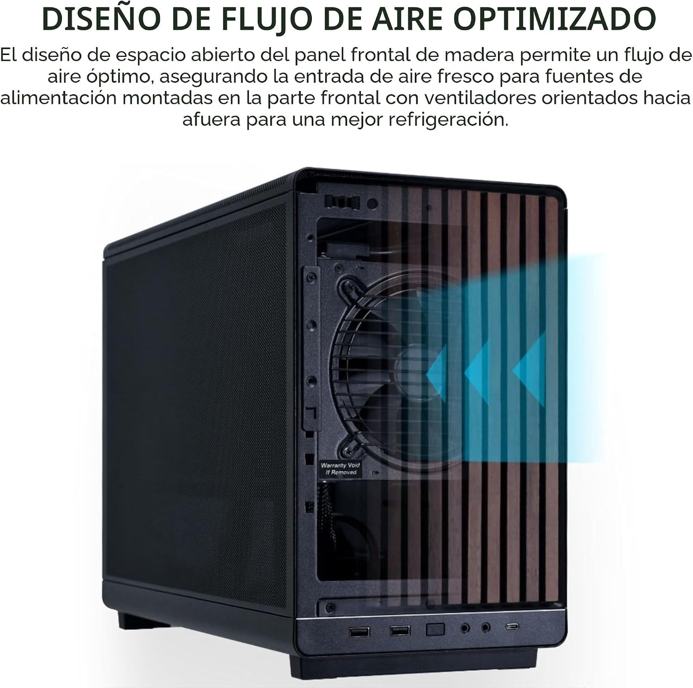 Lian Li A3-mATX-WD-26.3L Micro Factor de Forma Chasis-Sin Ventilado...