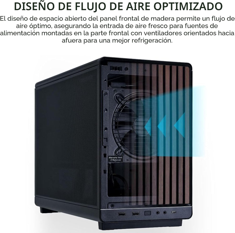 Lian Li A3-mATX-WD-26.3L Micro Factor de Forma Chasis-Sin Ventilado...