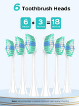 Cepillo de dientes eléctrico sónico COSLUS C40 para adultos, 47000V...