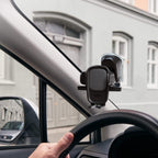 iOttie Easy One Touch Signature soporte de teléfono universal para tablero y parabrisas de auto, soporte de escritorio con base de ventosa y brazo telescópico para iPhone, Samsung, Google, más