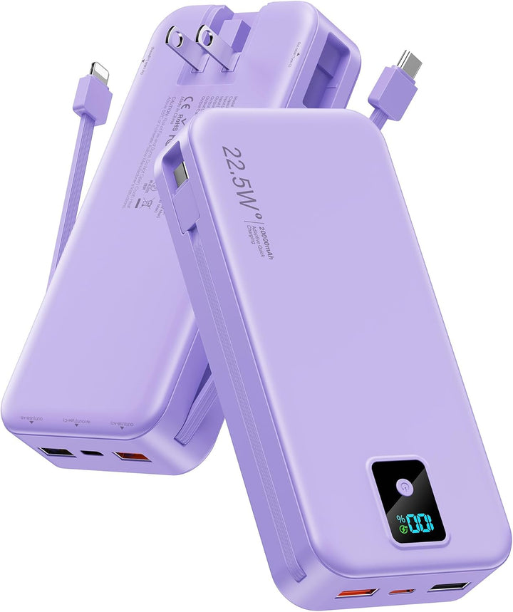 Portable Charger, 20000mAh 22.5W Fast Charging Power Bank with Buil...