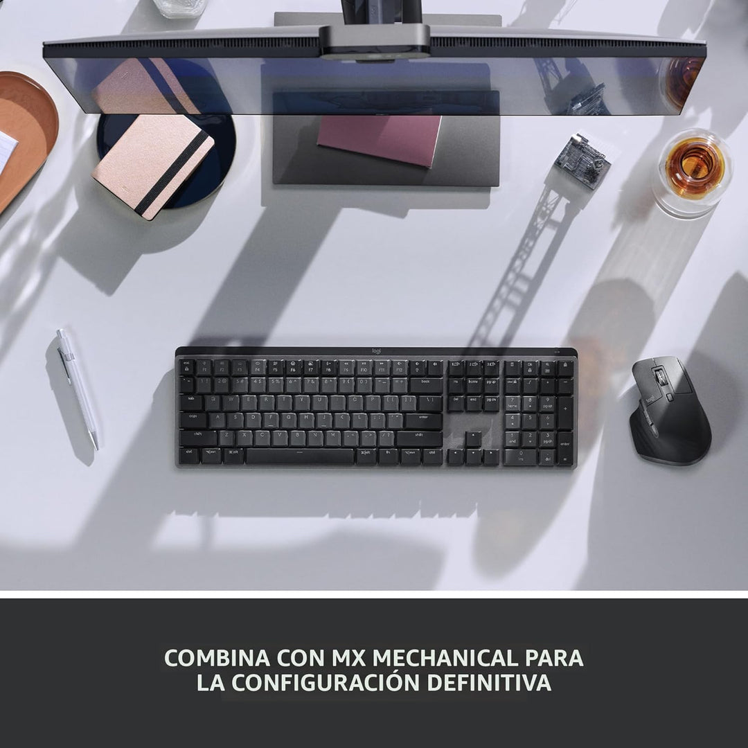 Logitech MX Master 3S Ratón Inalámbrico Edición Estándar con Recept...