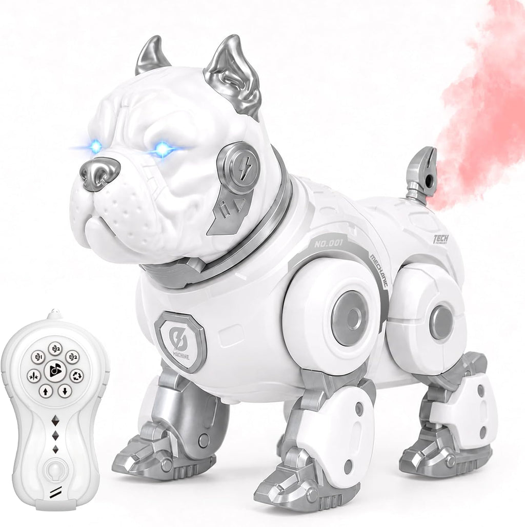 Perro de control remoto, robot de pedos Spary Bulldog para niños