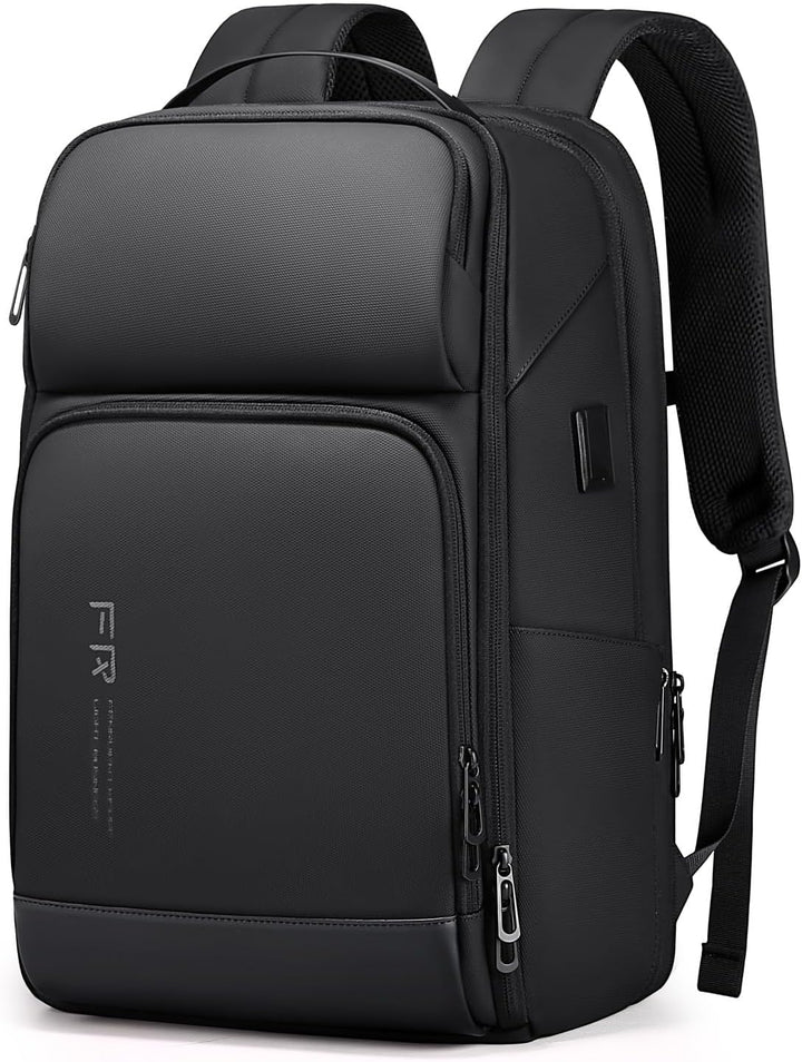 Mochila para portátil de 17 pulgadas para hombre de FENRUIEN, Negro...