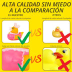 Paquete de 100 patos de goma a granel para niños, juguetes de baño y patos Jeep para patos, flotadores de pato para niños, accesorios para duchas de tiempo, regalos de fiesta de cumpleaños para bebé
