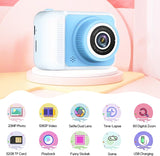 Juguetes de cámara para niñas y niños de 3 a 8 años, cámara 1080P p...