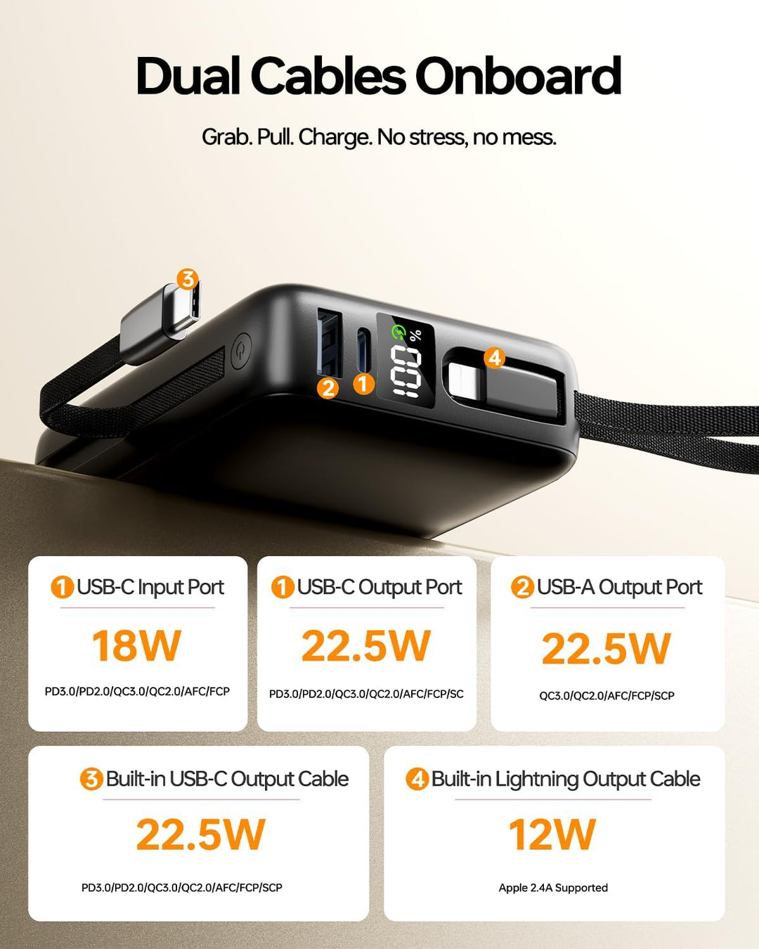Cargador portátil 50000mAh, 22.5W Banco de energía de carga rápida...