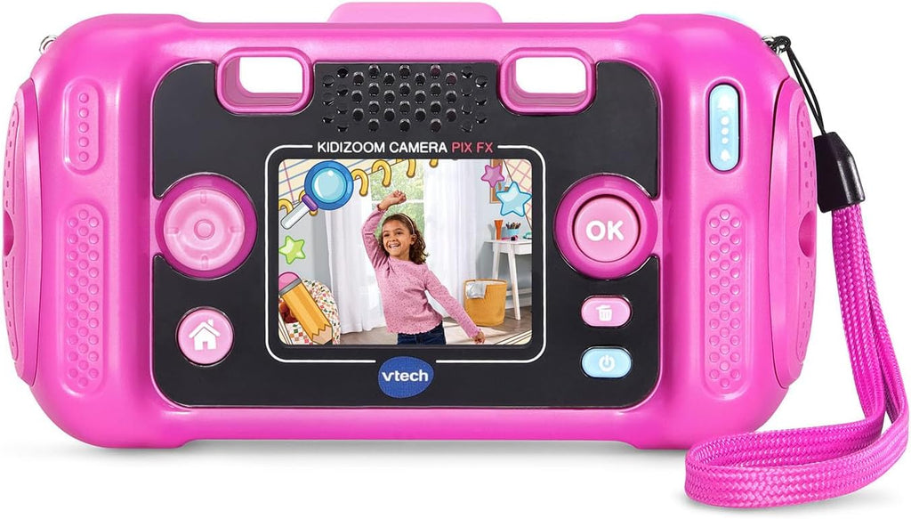 VTech KidiZoom Camera Pix FX con efectos de lente giratorios, color rosa