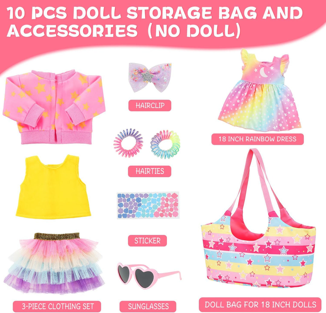 Ecore Fun Juego de accesorios para muñecas de 18 pulgadas, juego de...