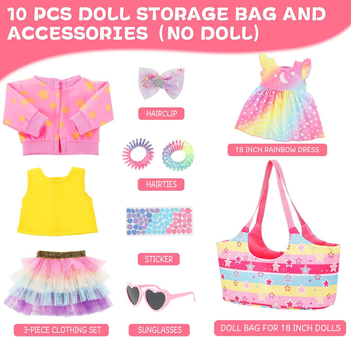Ecore Fun Juego de accesorios para muñecas de 18 pulgadas, juego de...