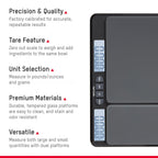 Taylor Báscula digital de cocina de doble plataforma: capacidad máxima de