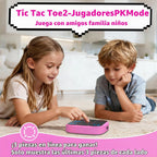 KOQQQ Juego de pernos recargables Tic-Tac-Toe, consola de rompecabezas de mano mejorada 4 en 1, juego de memoria educativo electrónico, juegos de mesa portátiles de viaje en automóvil para niños y